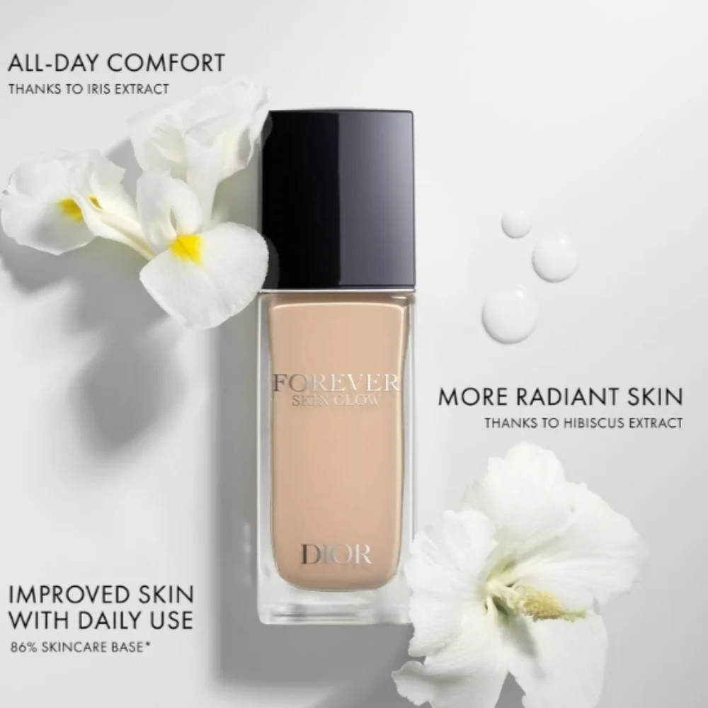 CLEARANCE! Dior Forever Skin Glow Foundation: Shade 3,5N, 24 Hr 30ml Sealed, New